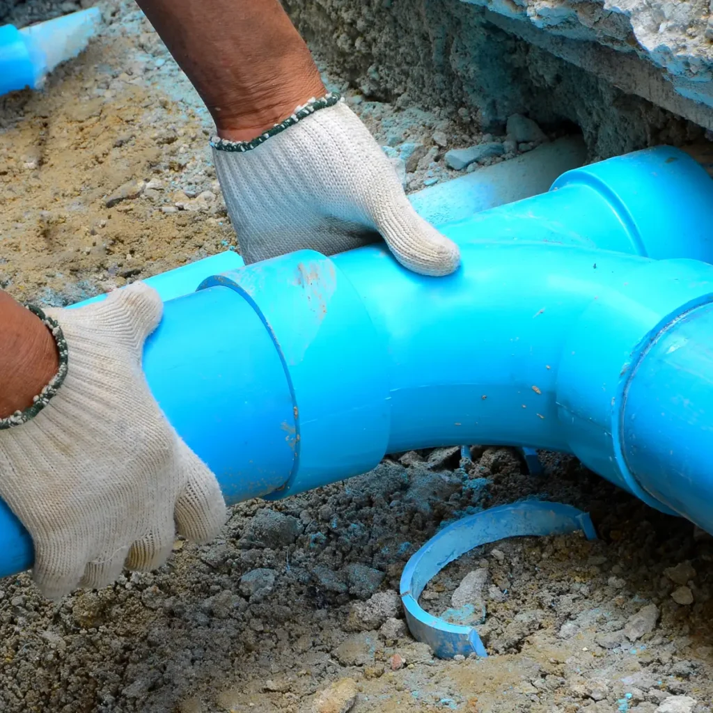 chinook plumbing plumber repairing a sewer line