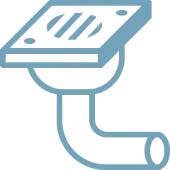 Bathroom Drain Cleaning button with icon