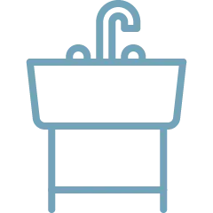 Comercial Drain Cleaning button with icon