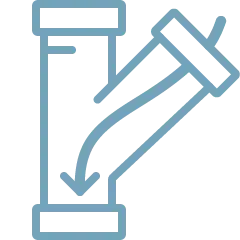 Exterior Drain Cleaning button with icon