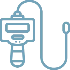 Sewer Line Camera Inspection button with icon