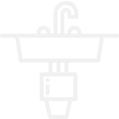 residential plumbing service kitchen sink icon