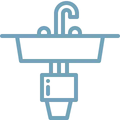 Kitchen Plumbing button with icon